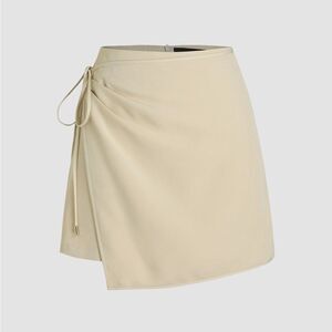 NWT CIDER knotted wrap mini skirt size Small